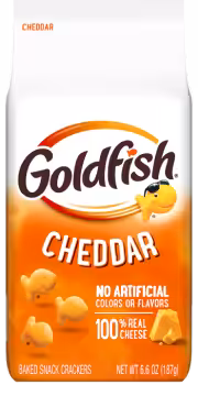 Package of Goldfish® Cheddar baked snack crackers