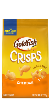 Package of Goldfish® Cheddar Crisps baked snack crackers