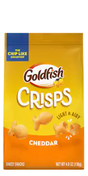 Package of Goldfish® Cheddar Crisps baked snack crackers